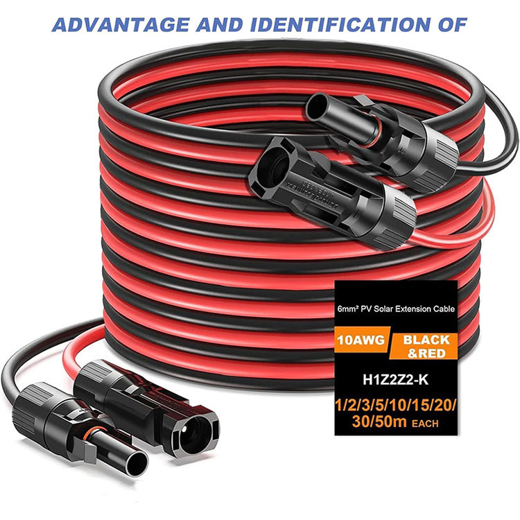 50 Feet 10AWG Extension Cord ສໍາລັບ Ground Mounted ລະບົບ PV