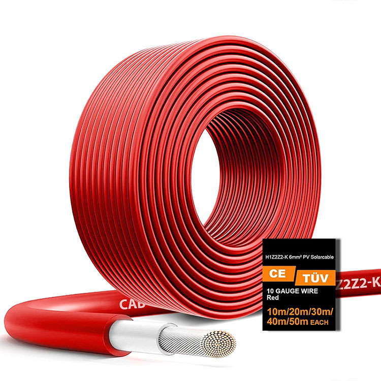 ສາຍໄຟແສງຕາເວັນ Extension Panel H1Z2Z2-K Tinned Copper Outdoor Solar Wire